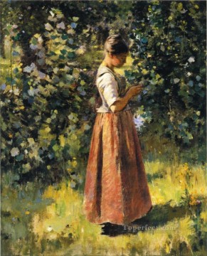 Theodore Robinson Painting - In the Grove Theodore Robinson